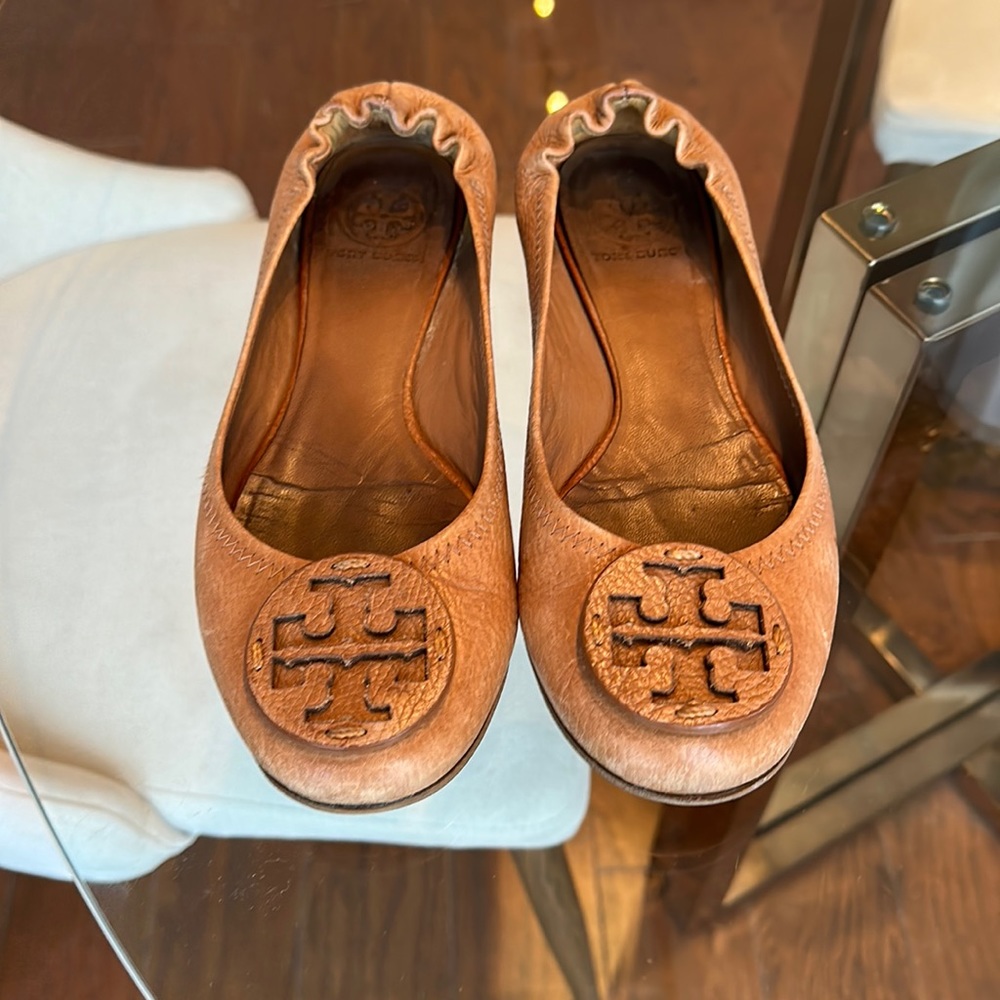 Tory Burch Camel Flats